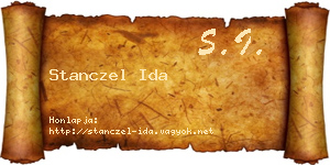 Stanczel Ida névjegykártya